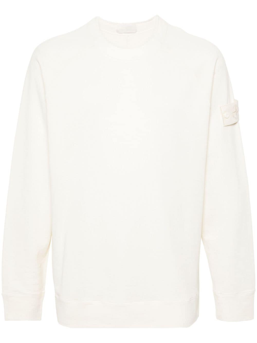 Stone Island Compass-badge cotton sweatshirt - Neutrals von Stone Island