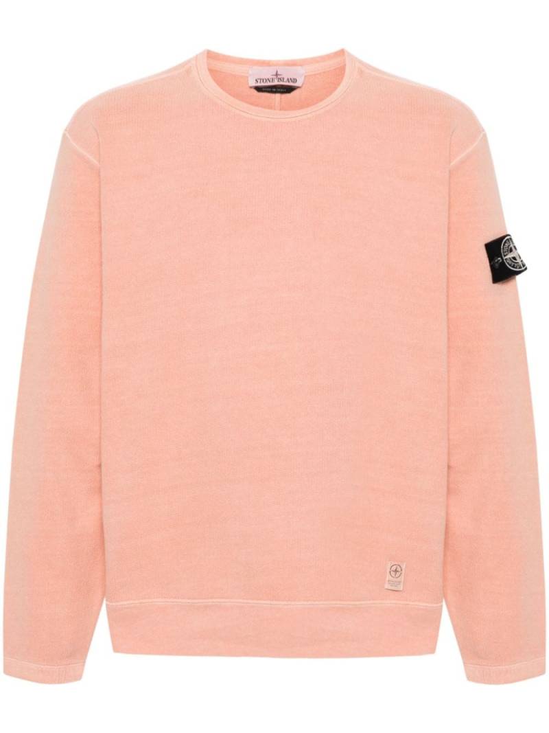 Stone Island Compass-badge cotton sweatshirt - Orange von Stone Island