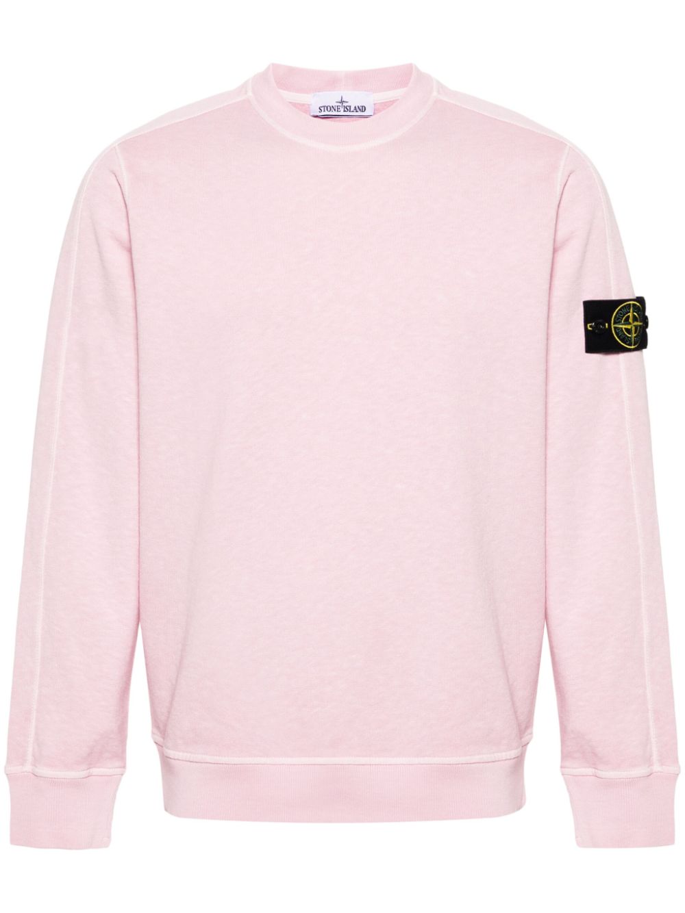 Stone Island Compass-badge cotton sweatshirt - Pink von Stone Island