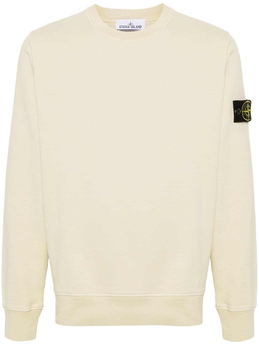 Stone Island Compass-badge cotton sweatshirt - Yellow von Stone Island