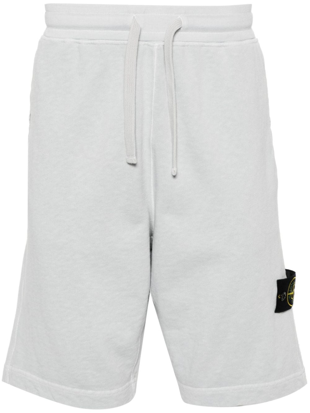 Stone Island Compass-badge cotton track shorts - Blue von Stone Island