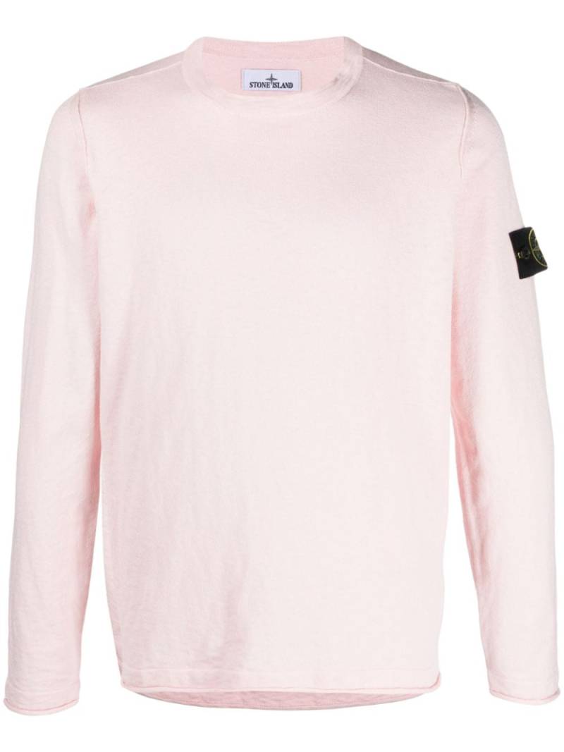 Stone Island Compass-badge crew-neck jumper - Pink von Stone Island