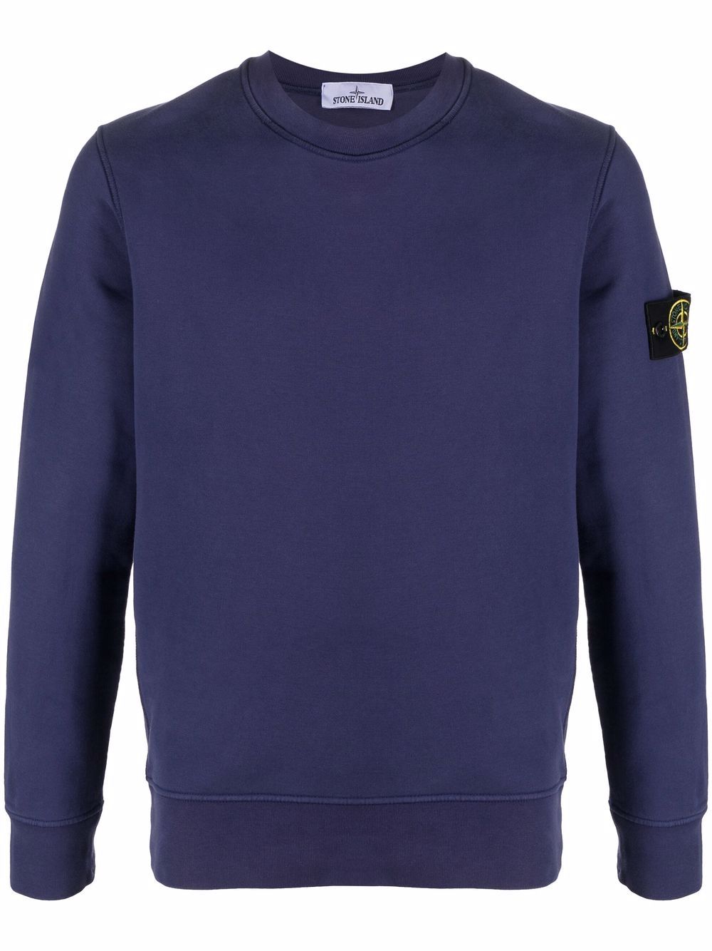 Stone Island Compass badge crew-neck sweatshirt - Purple von Stone Island