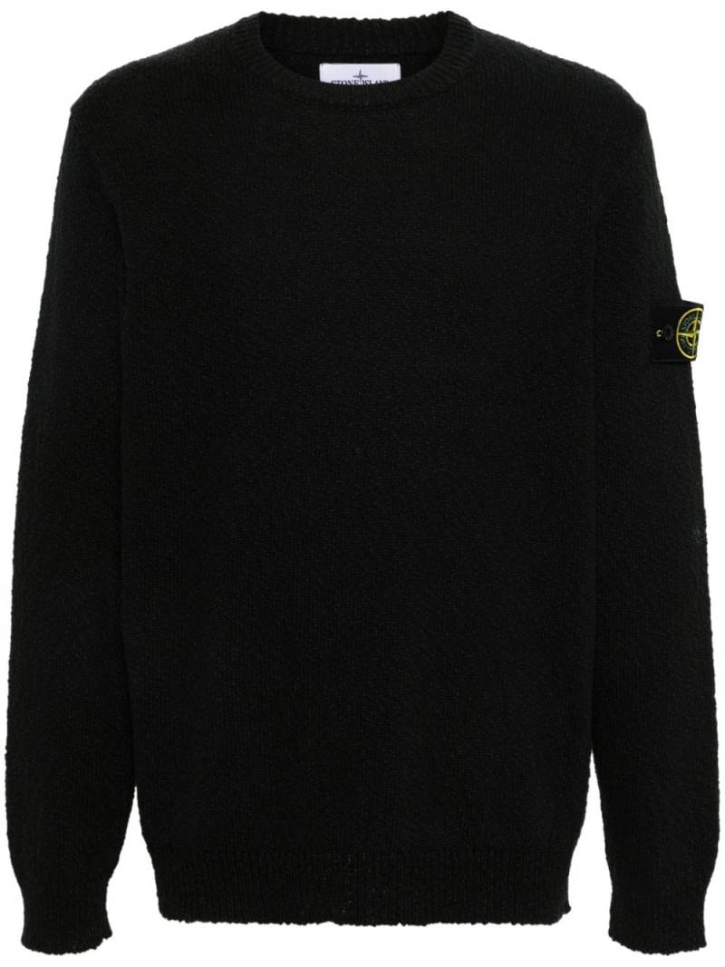 Stone Island Compass-badge knitted jumper - Black von Stone Island