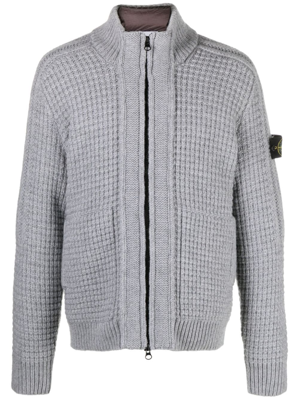 Stone Island Compass-badge padded jacket - Grey von Stone Island