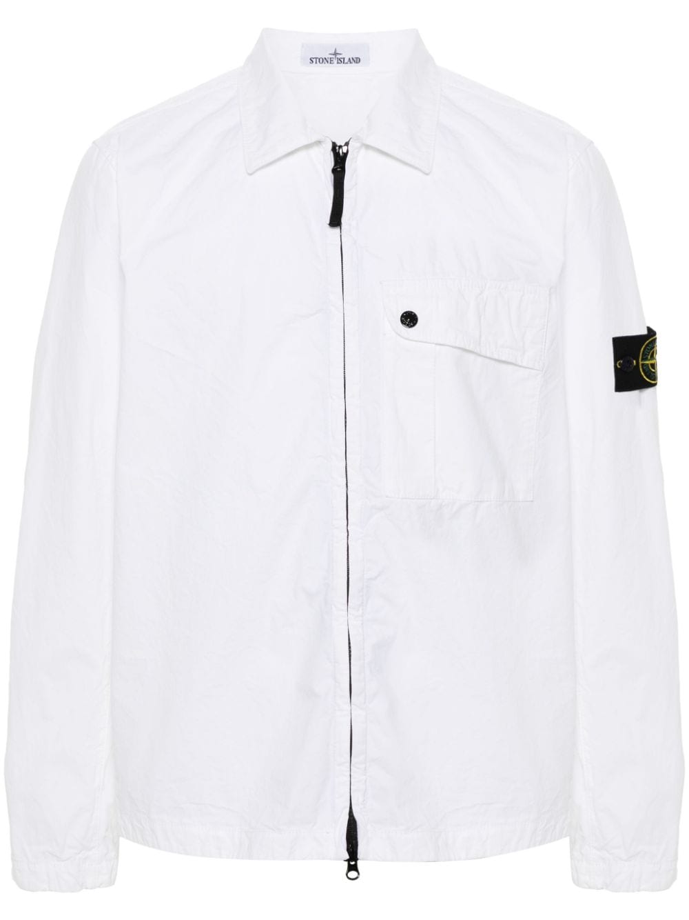 Stone Island Compass-badge shirt jacket - White von Stone Island