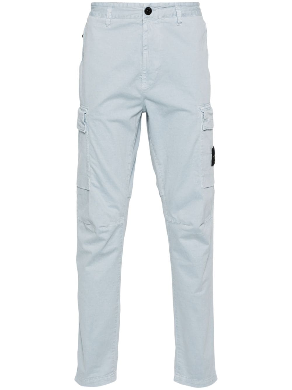 Stone Island Compass-badge straight-leg trousers - Blue von Stone Island