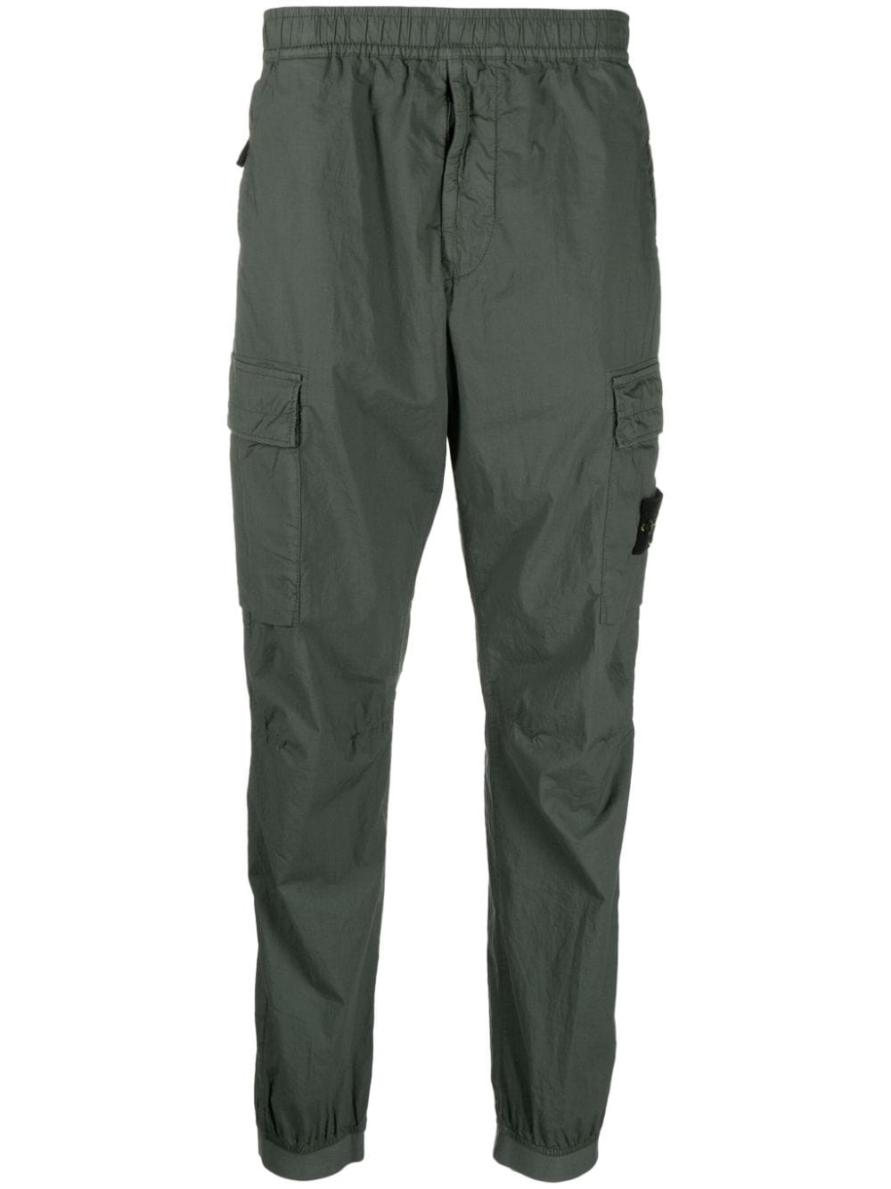 Stone Island Compass-badge tapered cargo trousers - Green von Stone Island