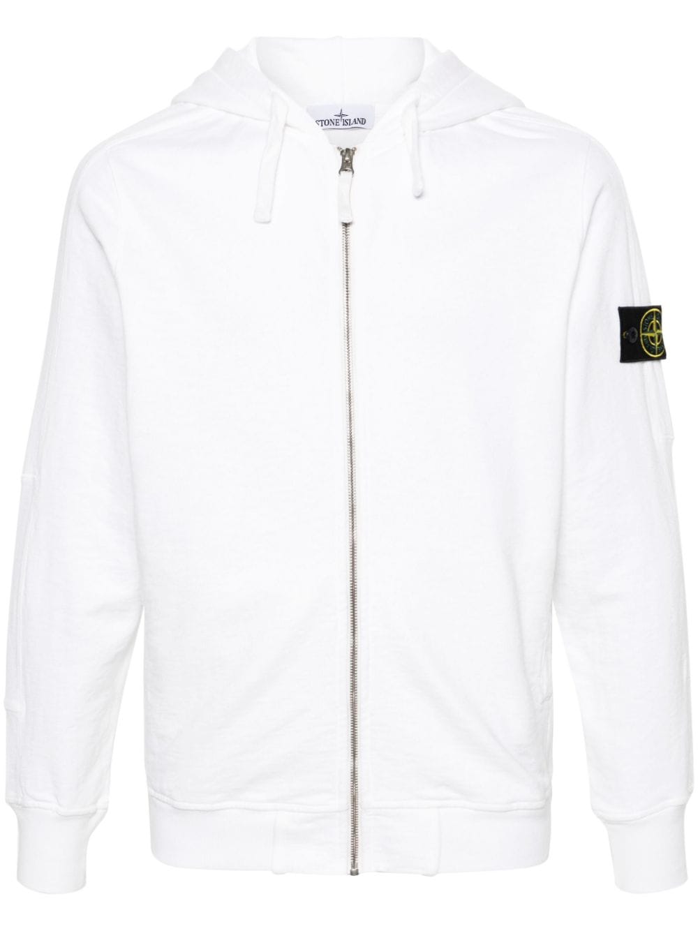 Stone Island Compass-badge zip-up hoodie - Neutrals von Stone Island