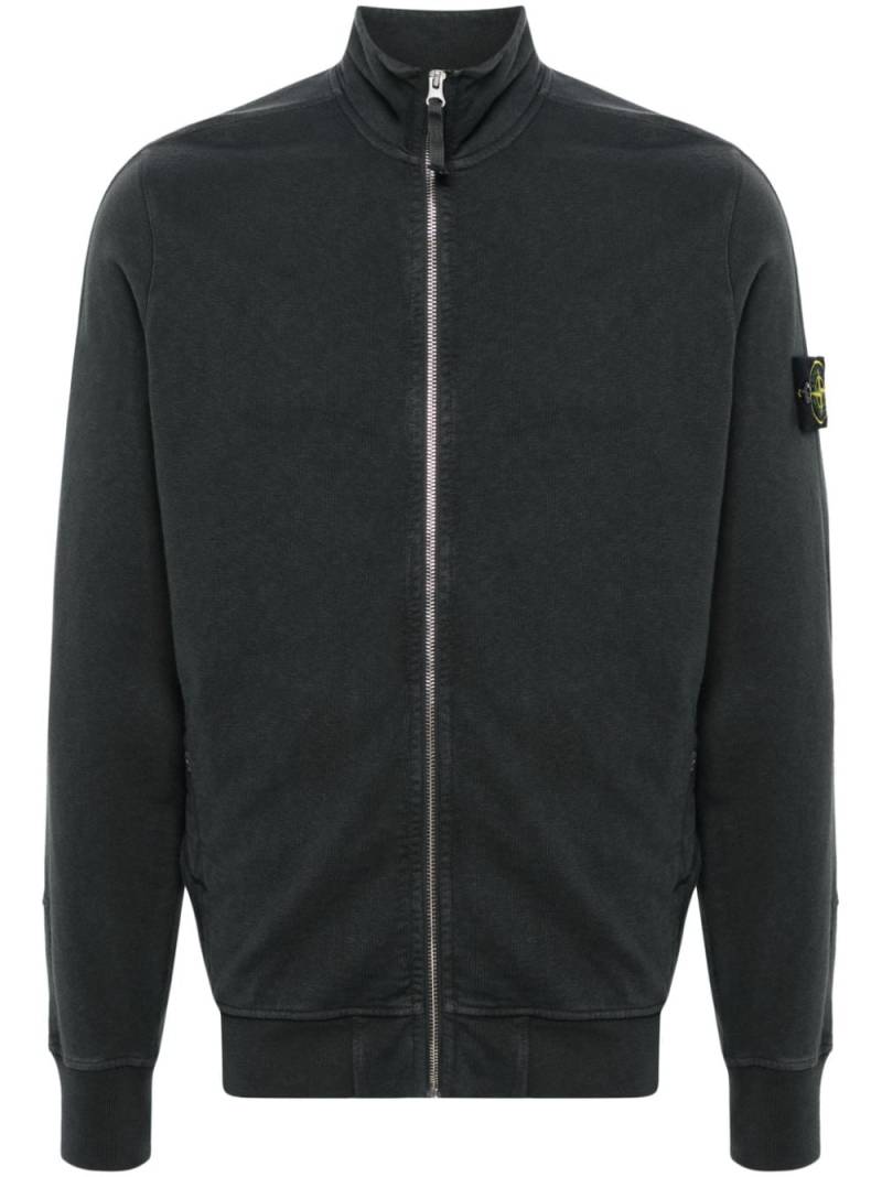 Stone Island Compass-badge zip-up sweatshirt - Grey von Stone Island