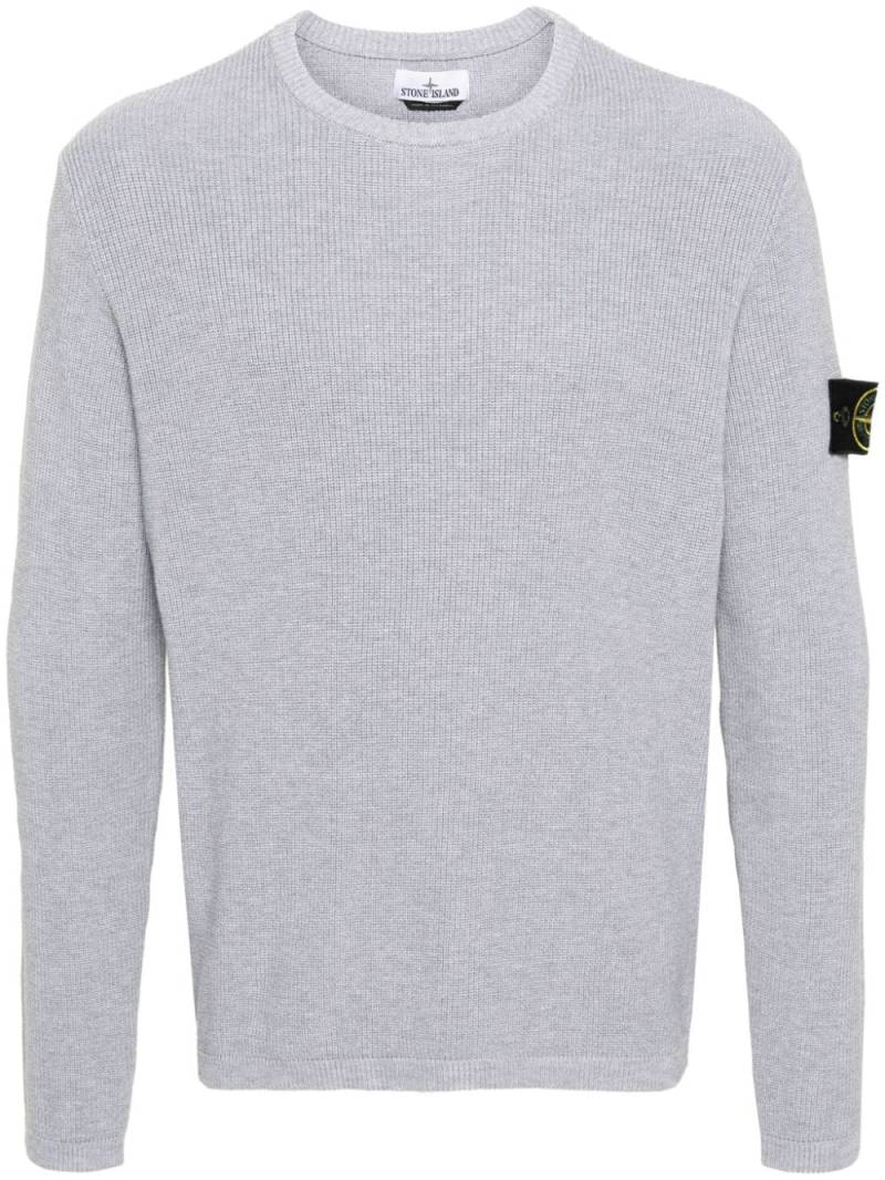 Stone Island Compass cotton jumper - Grey von Stone Island