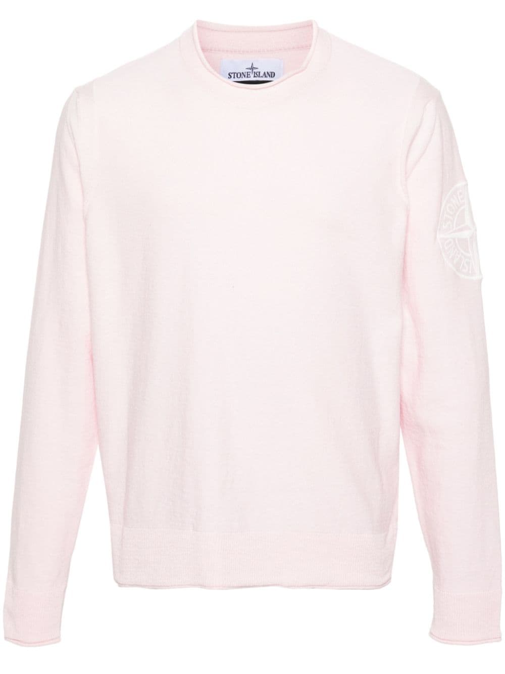 Stone Island Compass cotton jumper - Pink von Stone Island