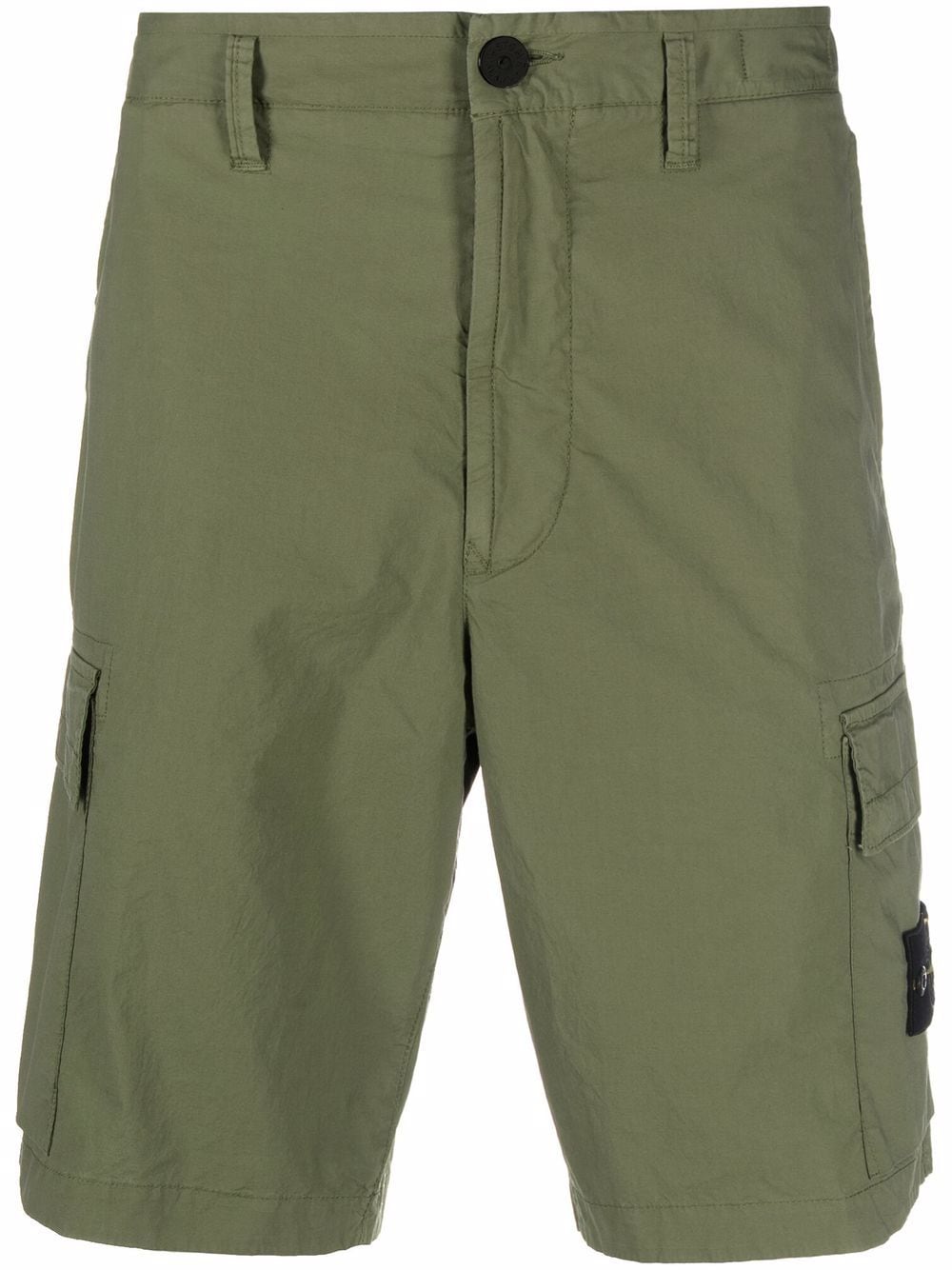 Stone Island Compass logo-patch cargo shorts - Green von Stone Island