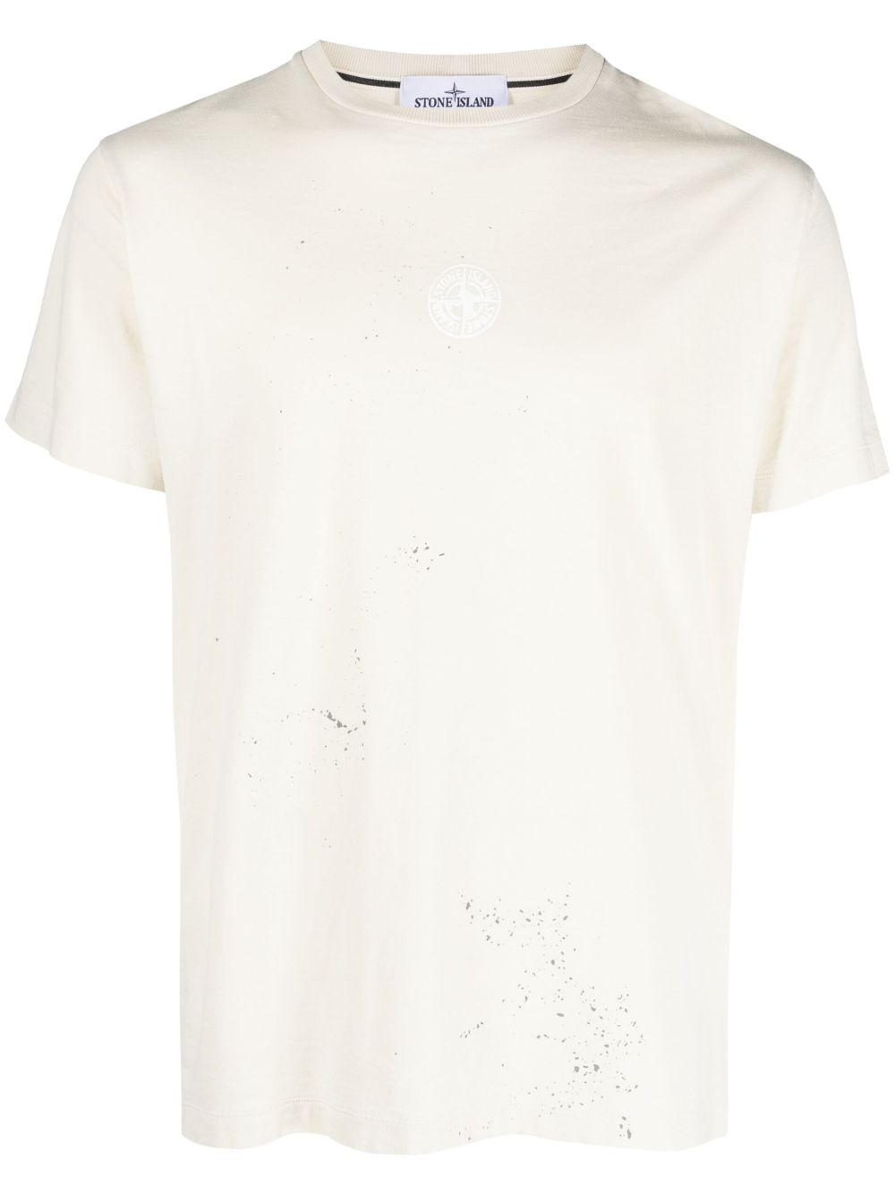 Stone Island Compass logo-print cotton T-shirt - Neutrals von Stone Island