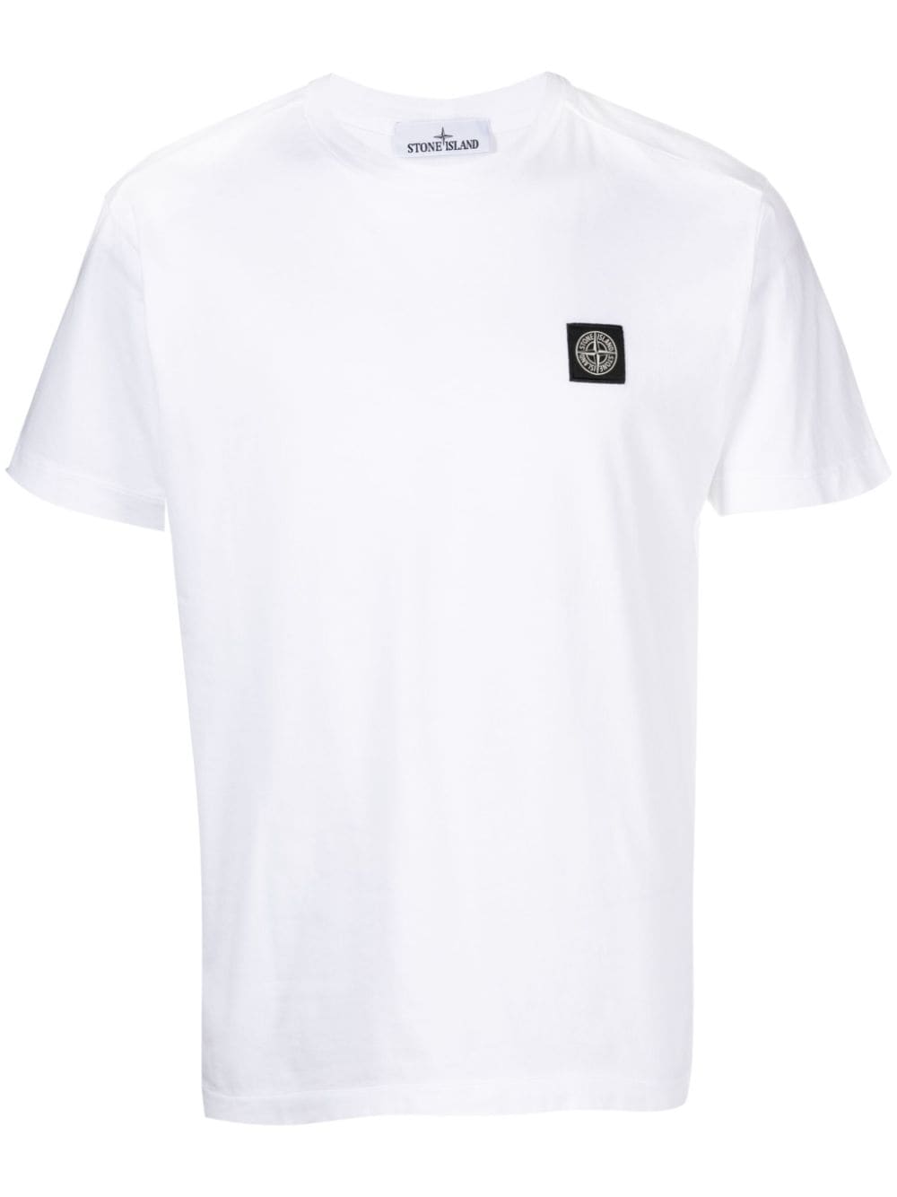 Stone Island Compass-appliqué cotton T-shirt - White von Stone Island