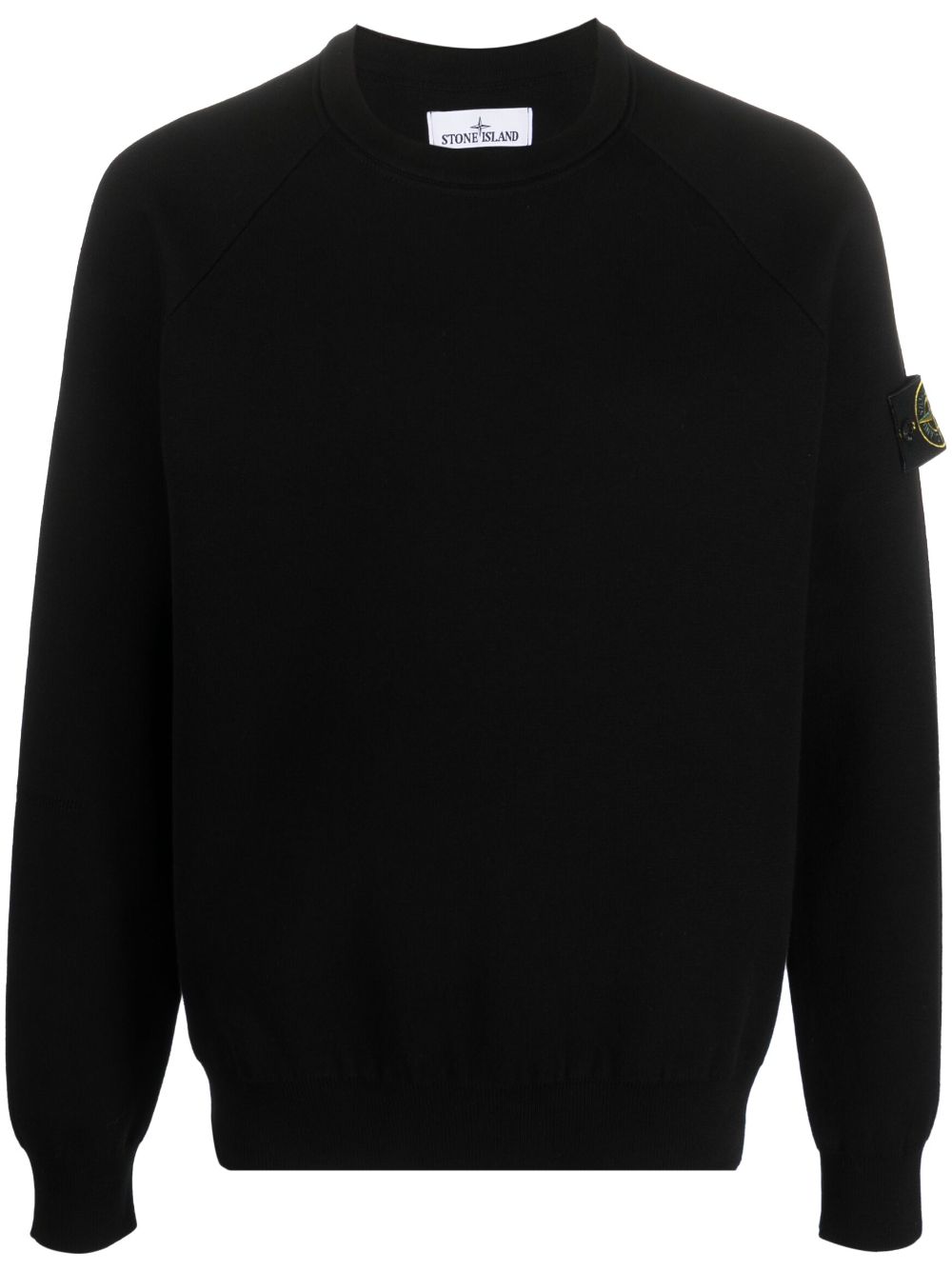 Stone Island Compass-motif cotton-blend sweatshirt - Black von Stone Island