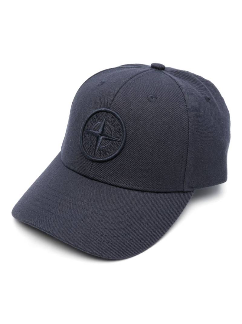 Stone Island Compass-motif cotton cap - Blue von Stone Island