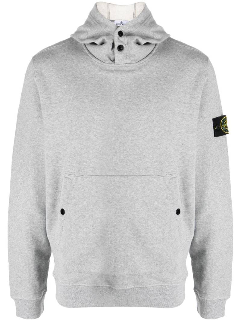 Stone Island Compass-motif cotton hoodie - Grey von Stone Island