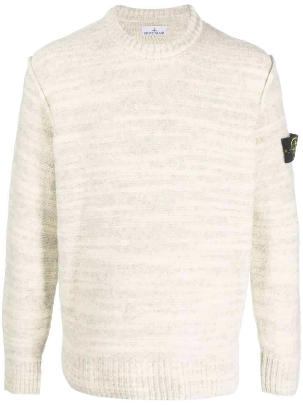 Stone Island Compass-motif slub jumper - Neutrals von Stone Island