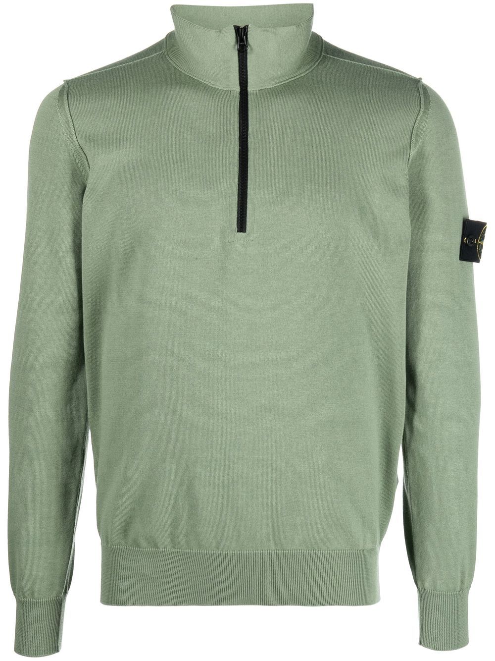 Stone Island Compass motif zip-up sweatshirt - Green von Stone Island