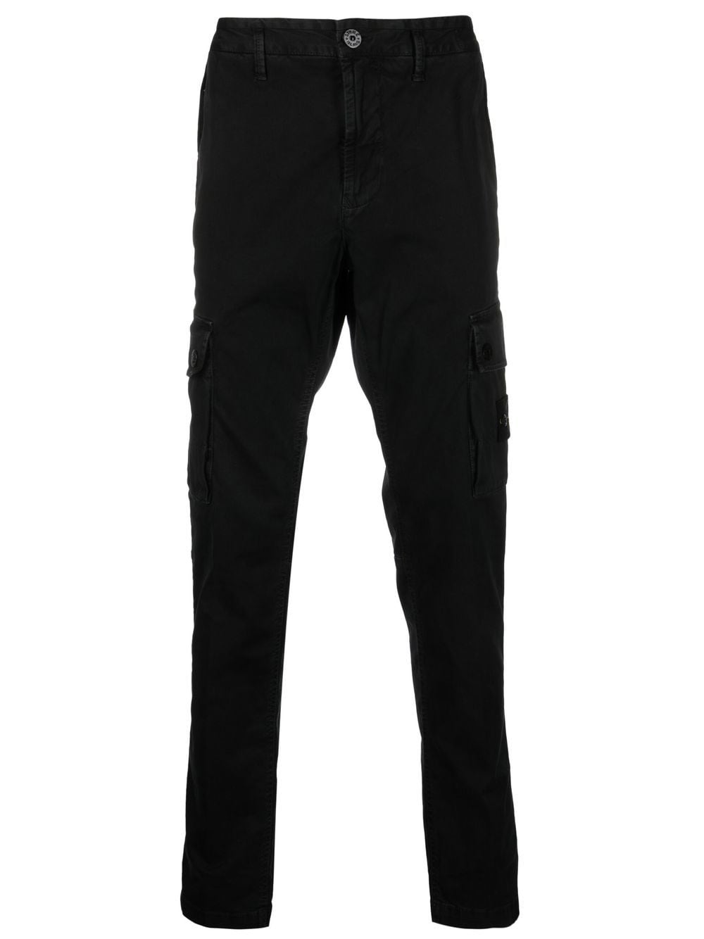 Stone Island Compass-patch cargo trousers - Black von Stone Island