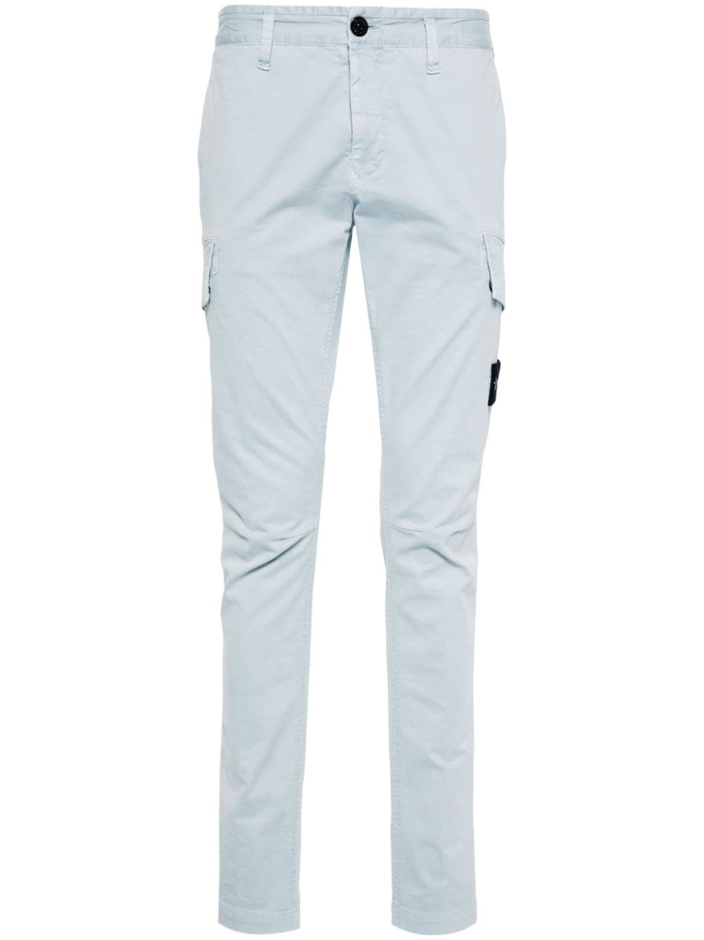 Stone Island Compass-patch cargo trousers - Blue von Stone Island