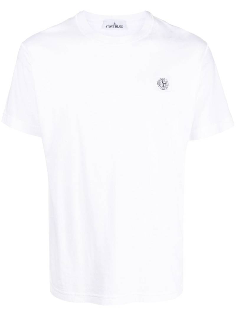 Stone Island Compass-patch cotton T-shirt - White von Stone Island