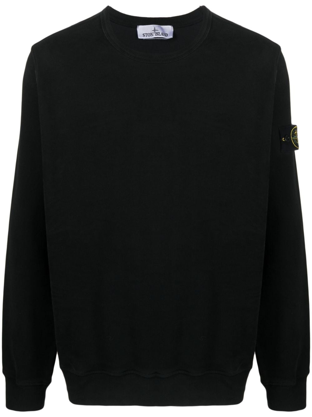 Stone Island Compass-patch cotton sweatshirt - Black von Stone Island