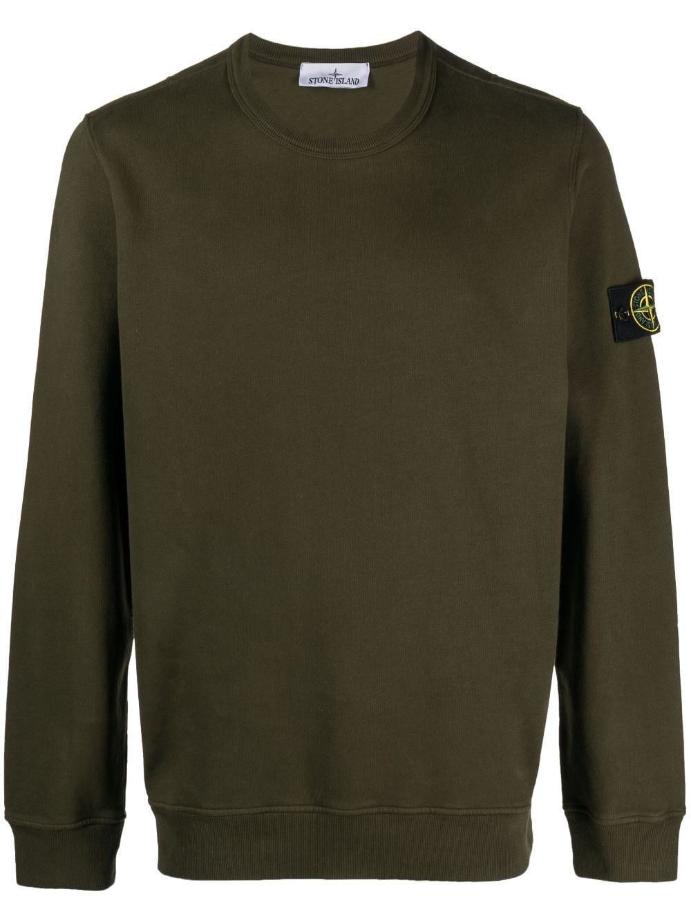 Stone Island Compass-patch cotton sweatshirt - Green von Stone Island