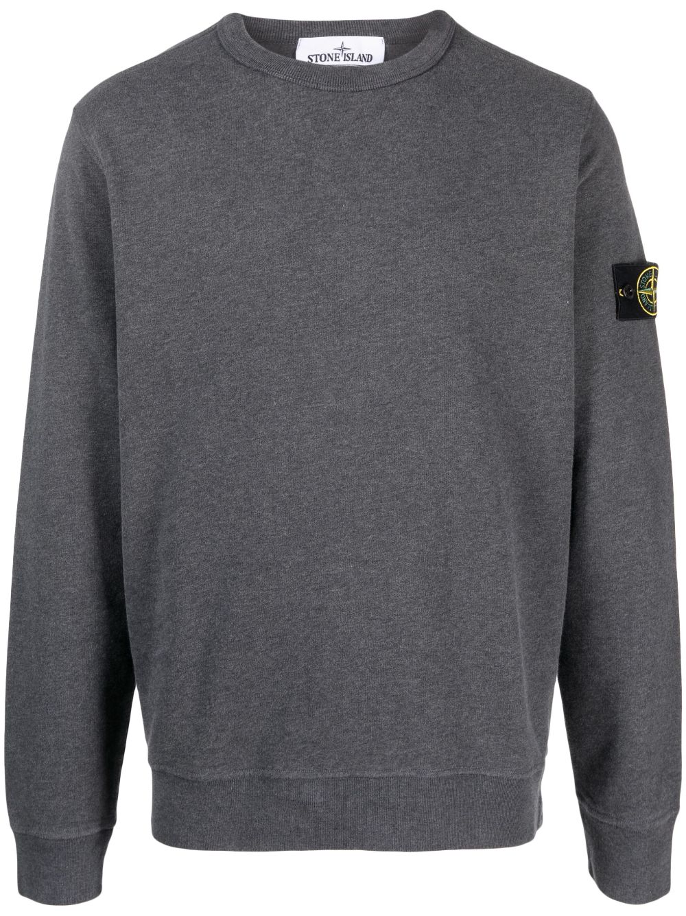 Stone Island Compass-patch cotton sweatshirt - Grey von Stone Island