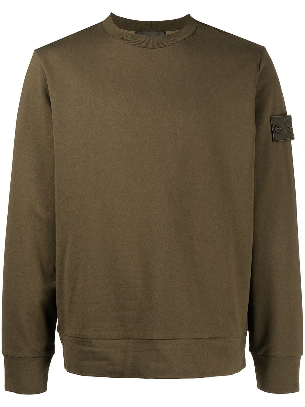 Stone Island Compass-patch crew-neck sweatshirt - Green von Stone Island