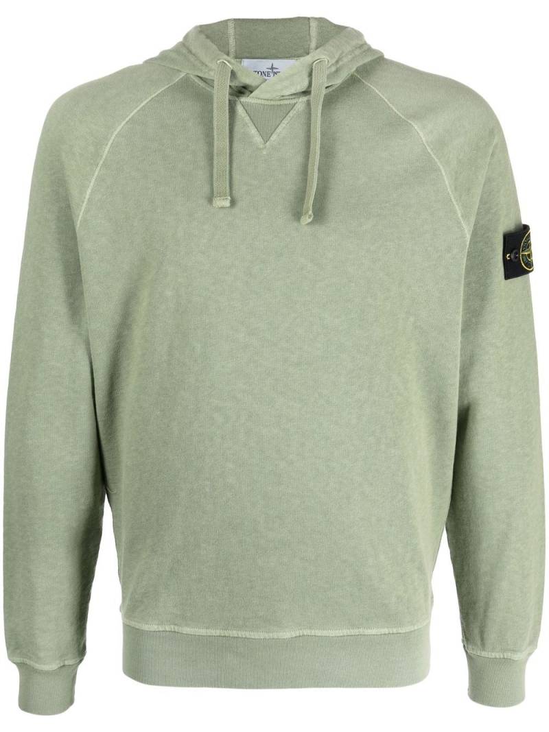 Stone Island Compass patch-detail hoodie - Green von Stone Island