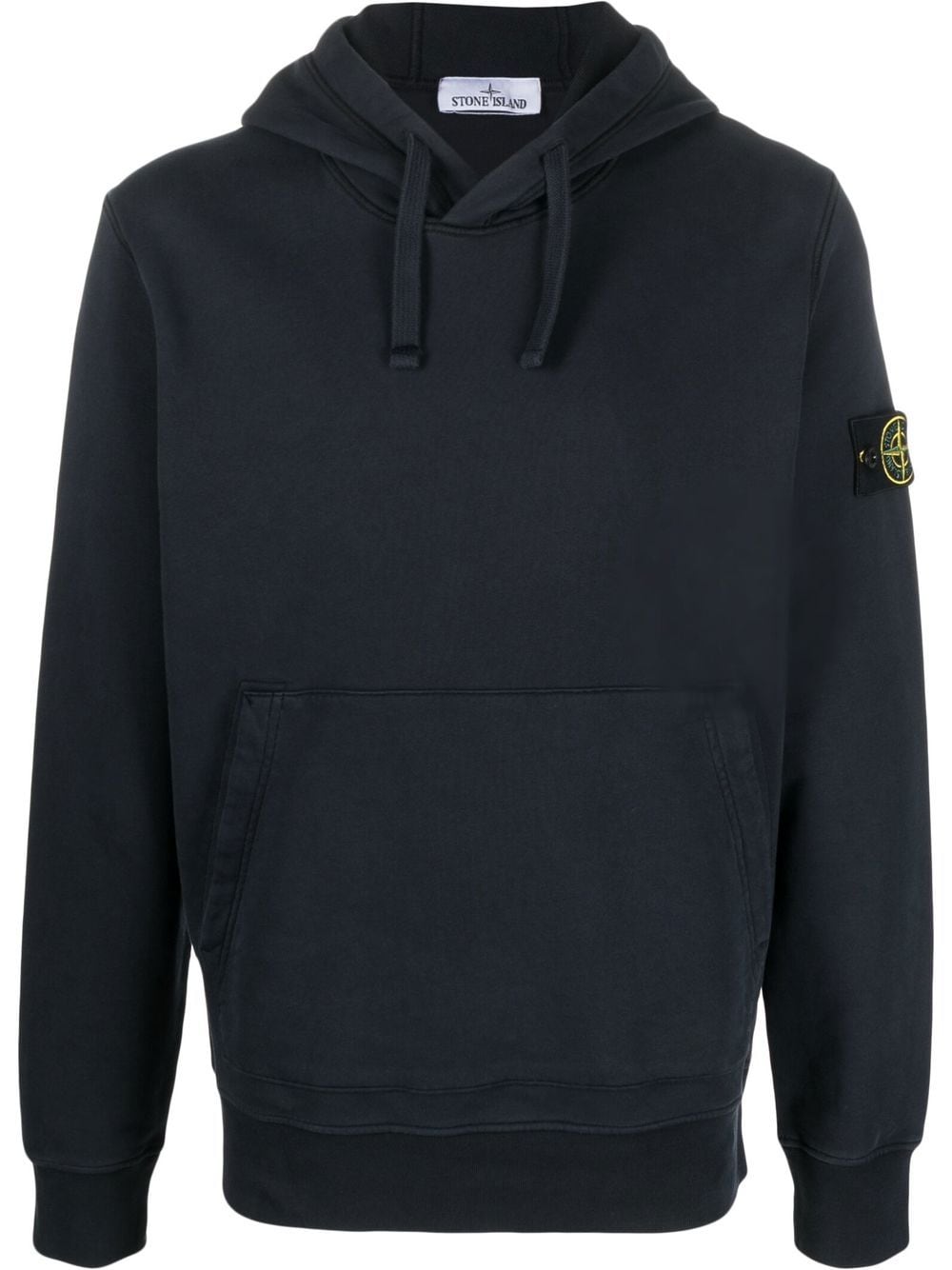 Stone Island Compass-patch drawstring hoodie - Blue von Stone Island