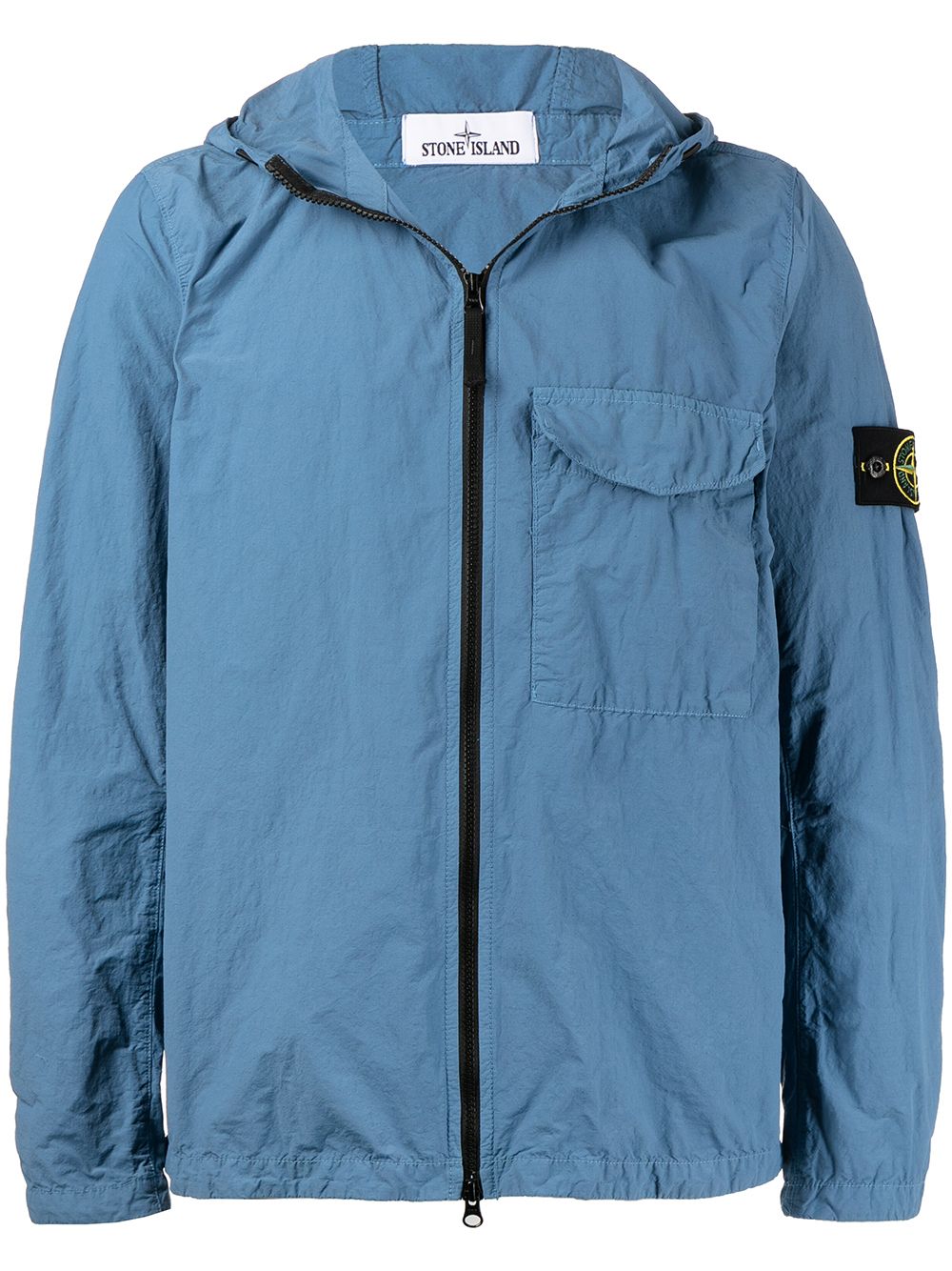 Stone Island Compass patch lightweight jacket - Blue von Stone Island