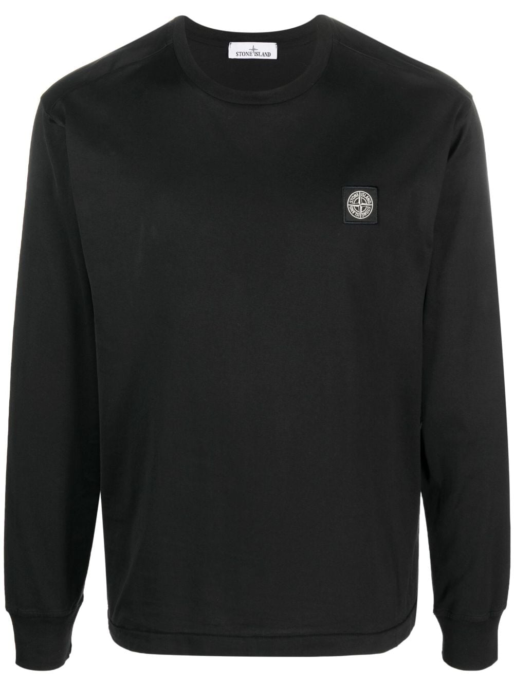 Stone Island Compass-patch long-sleeve T-shirt - Black von Stone Island