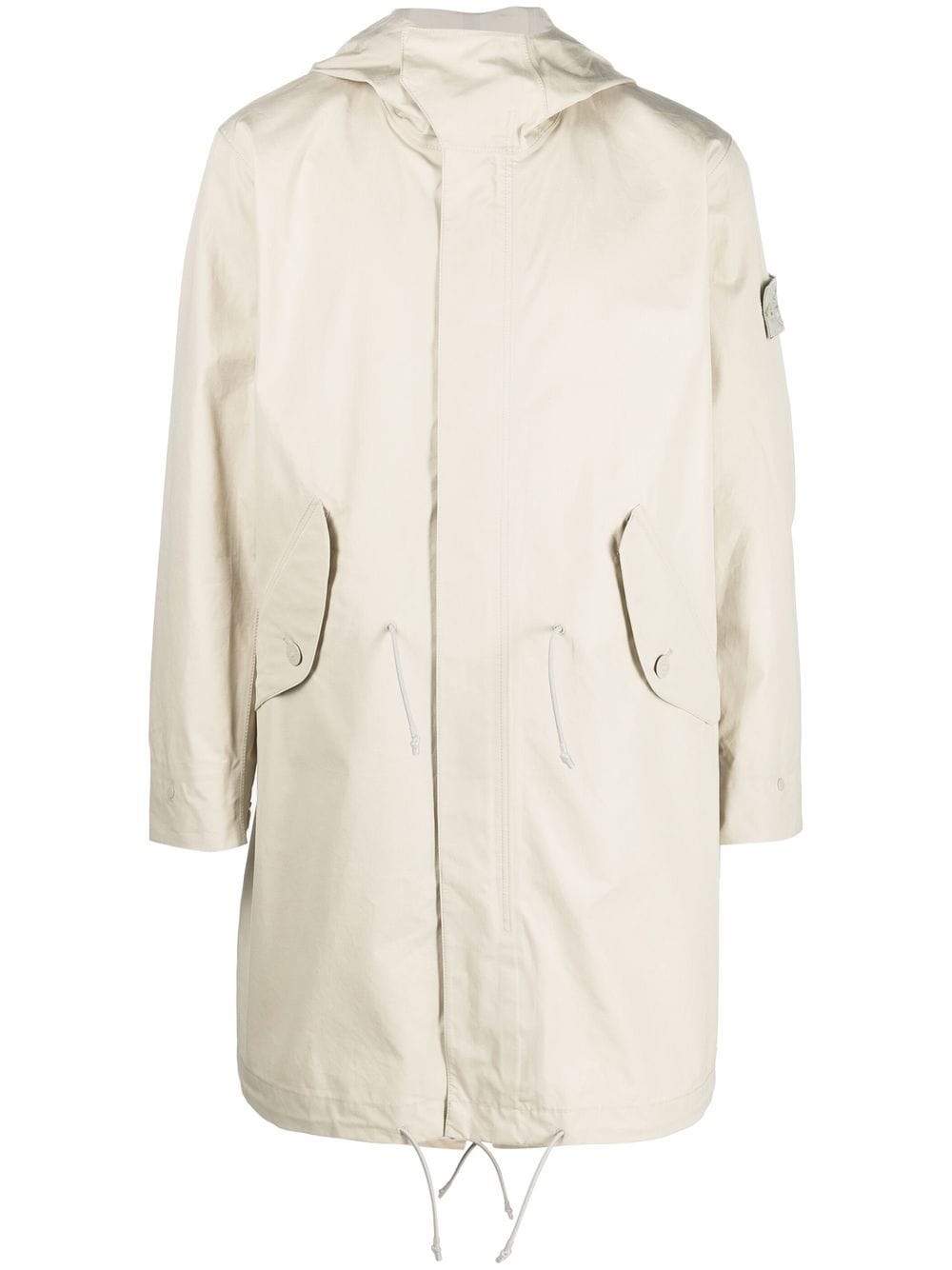 Stone Island Compass-patch long-sleeved coat - Neutrals von Stone Island