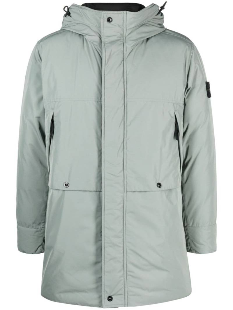 Stone Island Compass-patch padded coat - Green von Stone Island