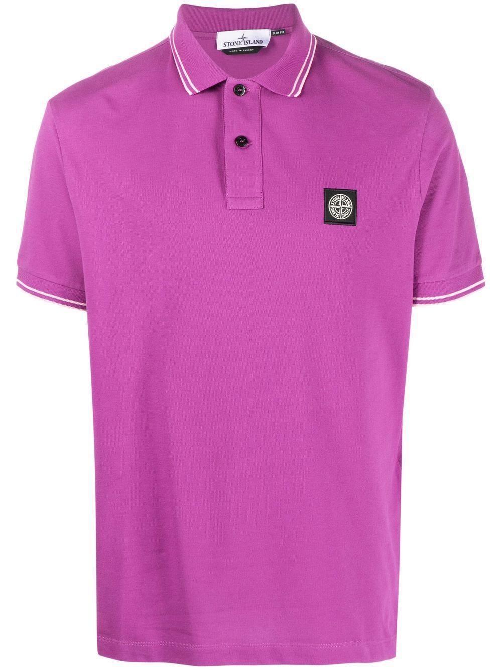 Stone Island Compass-patch polo shirt - Purple von Stone Island