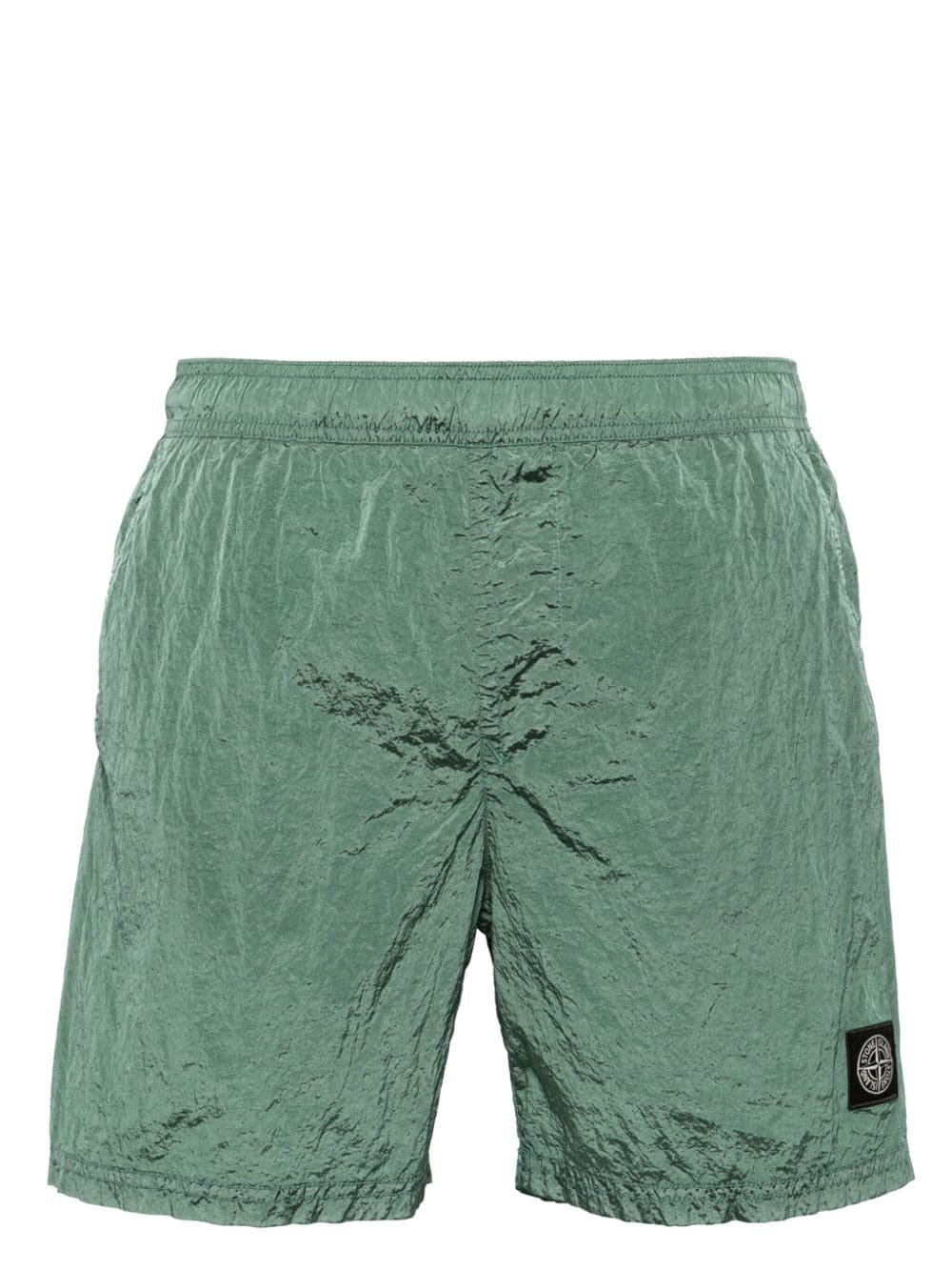 Stone Island Compass-patch swim shorts - Green von Stone Island