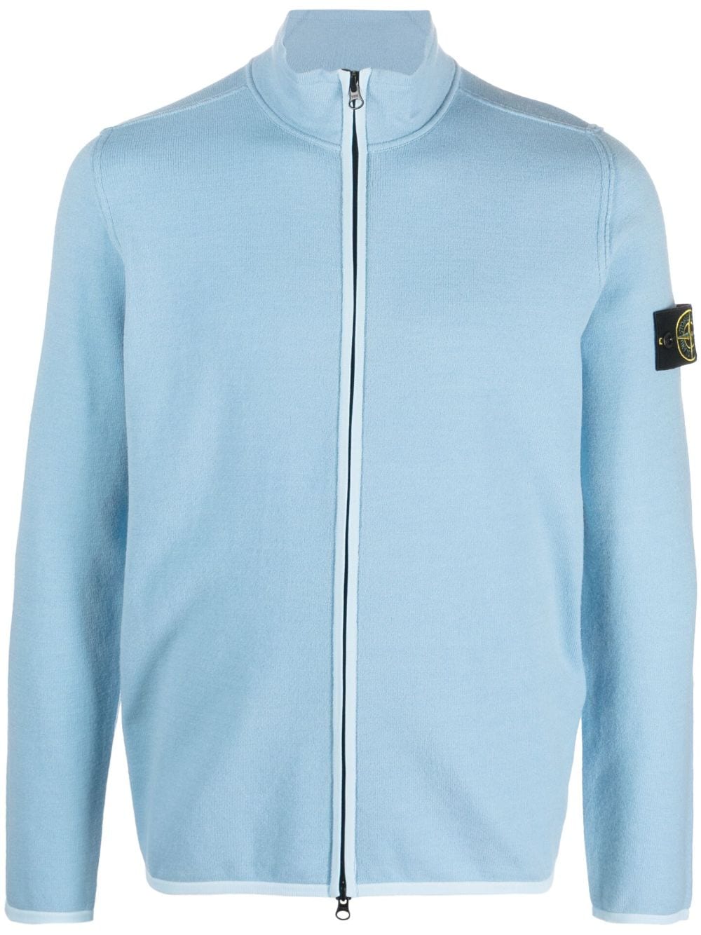 Stone Island Compass-patch zip-up sweatshirt - Blue von Stone Island