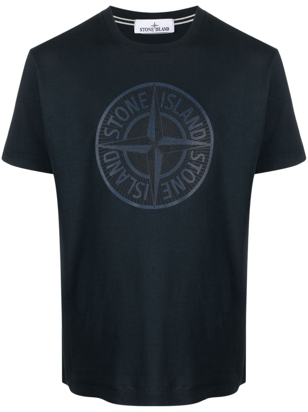 Stone Island Compass-print cotton T-shirt - Blue von Stone Island