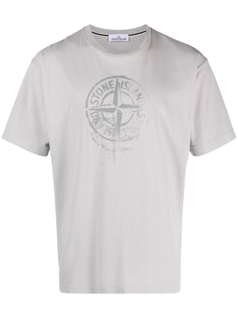 Stone Island Compass-print cotton T-shirt - Grey von Stone Island