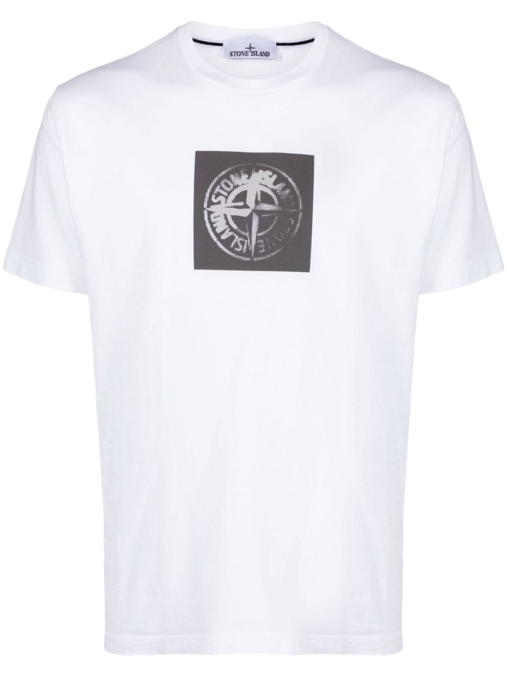 Stone Island Compass-print cotton T-shirt - White von Stone Island