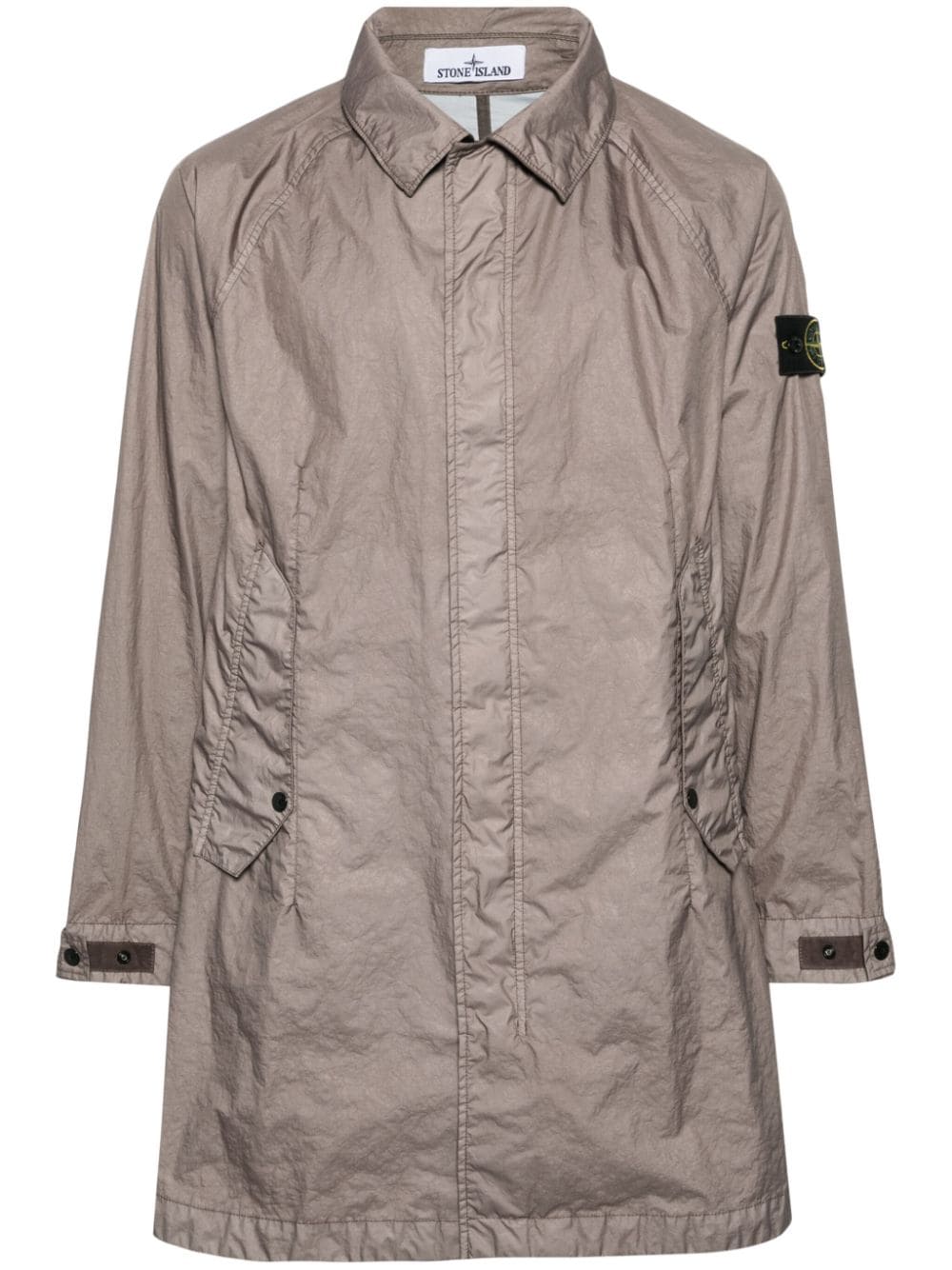 Stone Island Membrana 3L TC crinkled raincoat - Grey von Stone Island