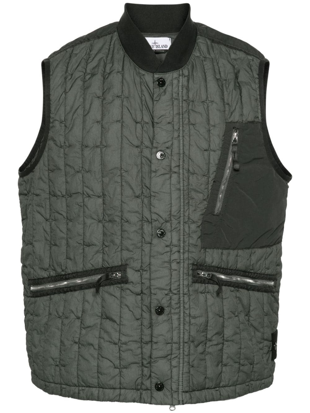 Stone Island Stella quilted padded gilet - Green von Stone Island