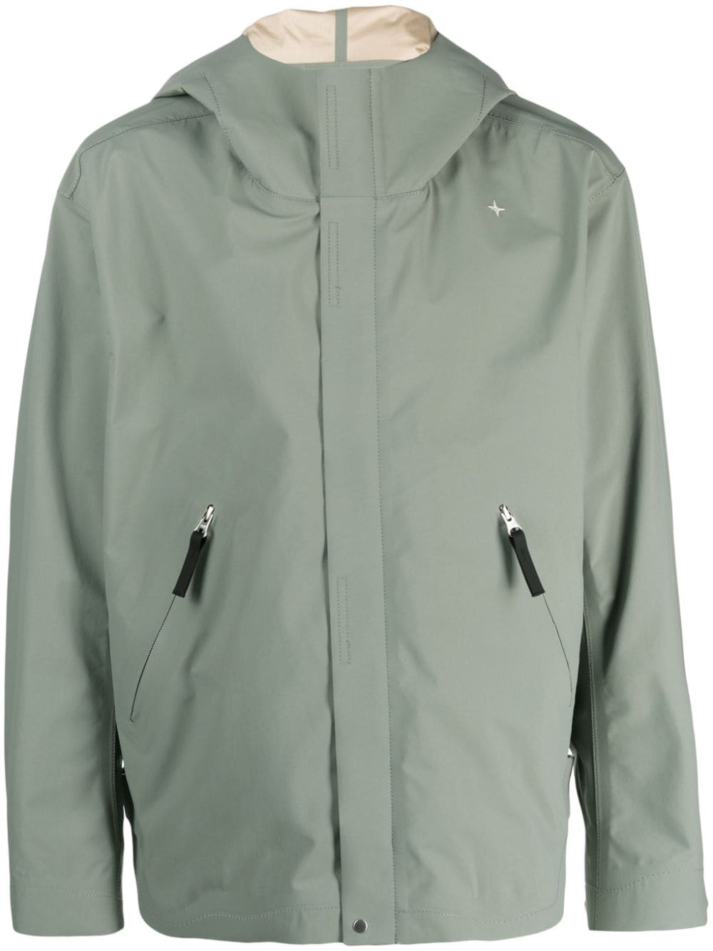 Stone Island Stellina 3L hooded windbreaker - Green von Stone Island