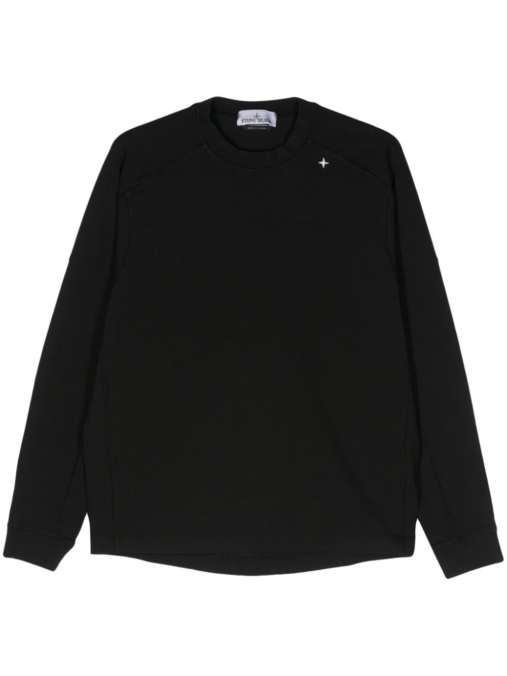 Stone Island Stellina cotton-blend sweatshirt - Black von Stone Island