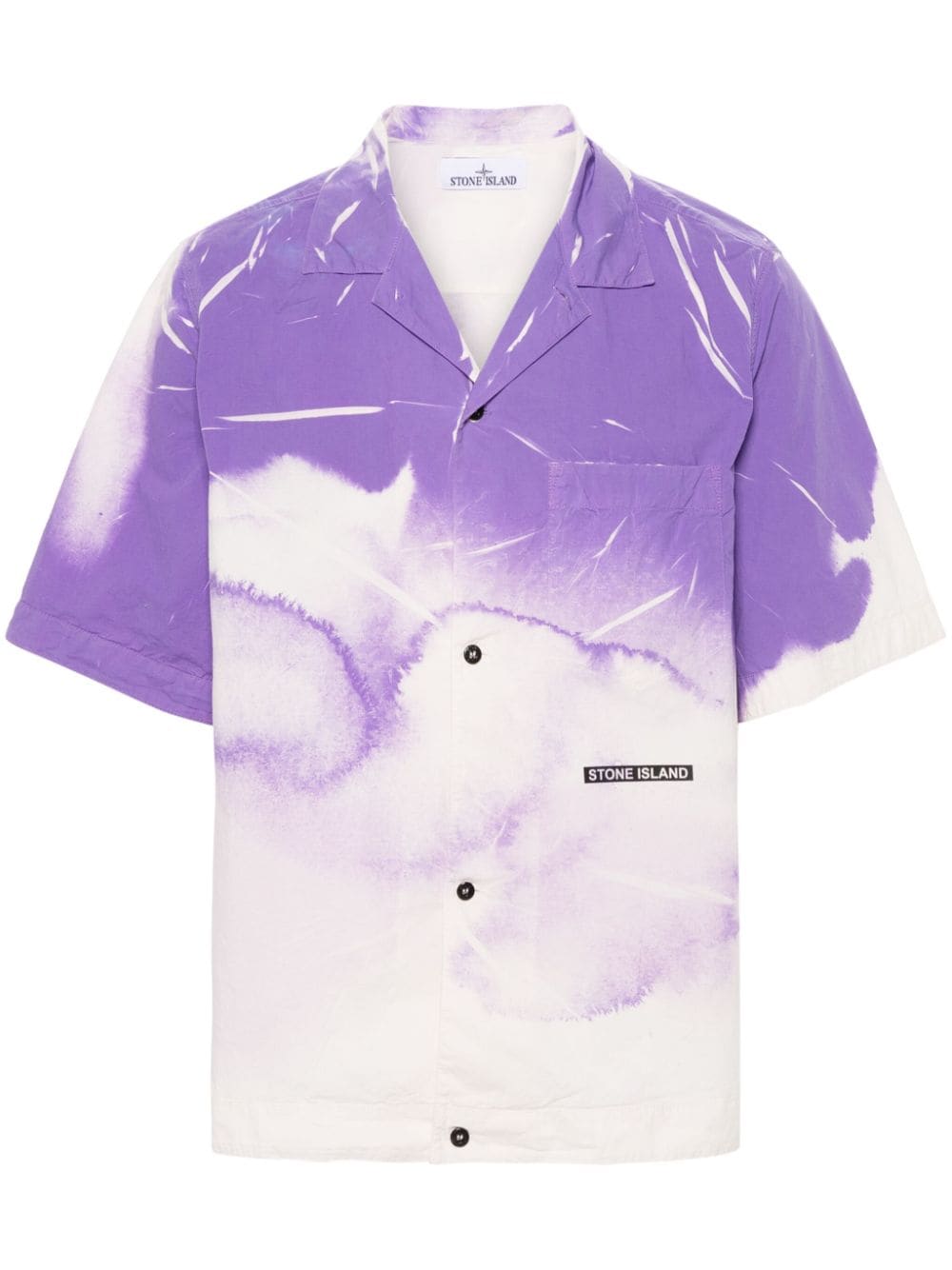 Stone Island abstract-print shirt - Purple von Stone Island