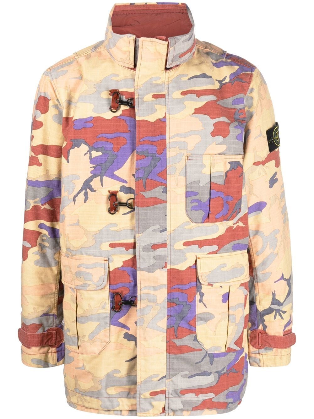 Stone Island camouflage-print jacket - Yellow von Stone Island