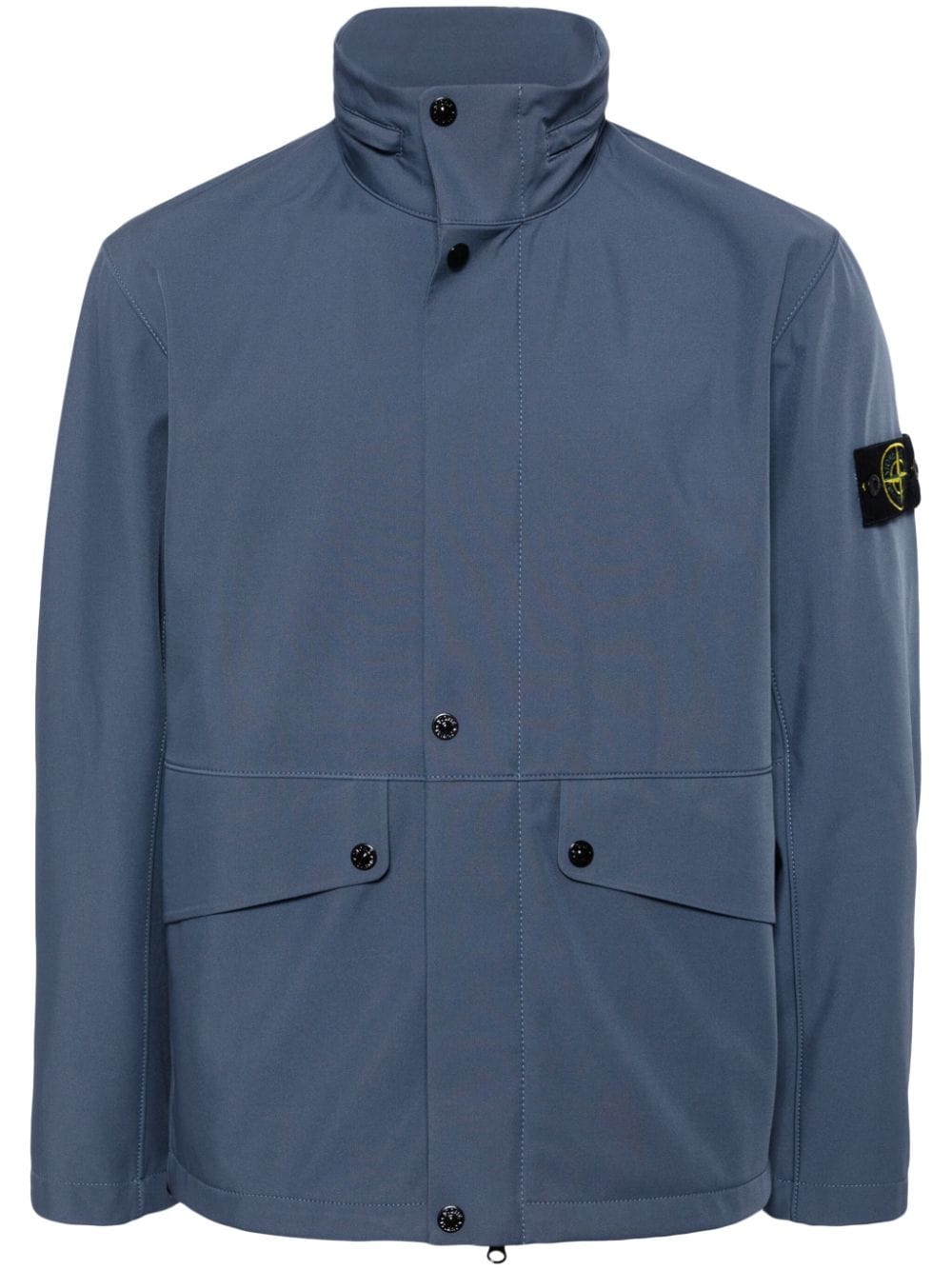 Stone Island concealed-hood jacket - Blue von Stone Island